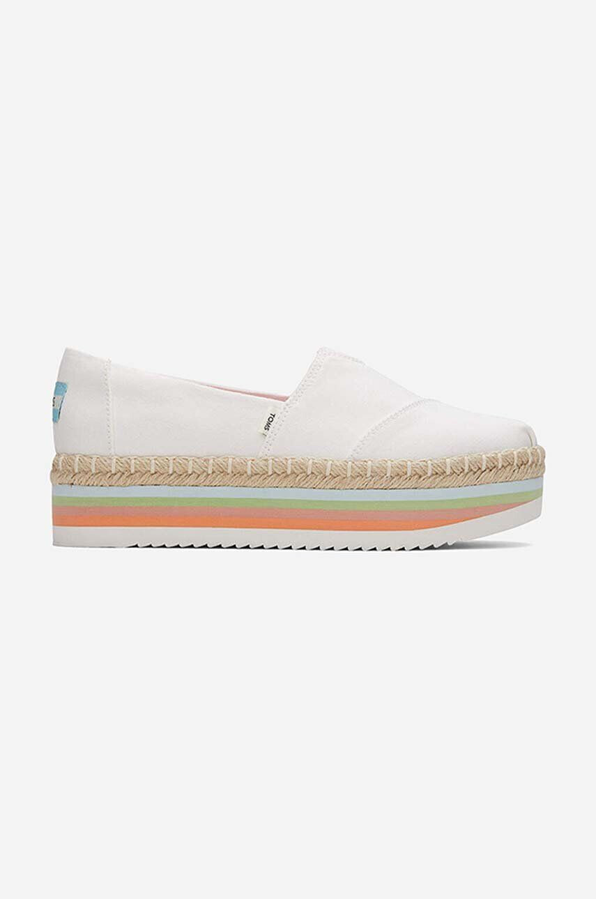 Toms Εσπαντρίγιες Canvas Rainbow Platform Rope High - Pepit.gr