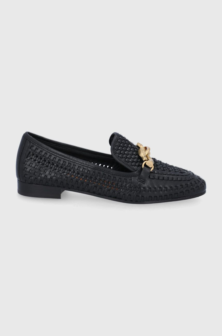 Tory Burch Δερμάτινα μοκασίνια JESSA WOVEN LOAFER - Pepit.gr