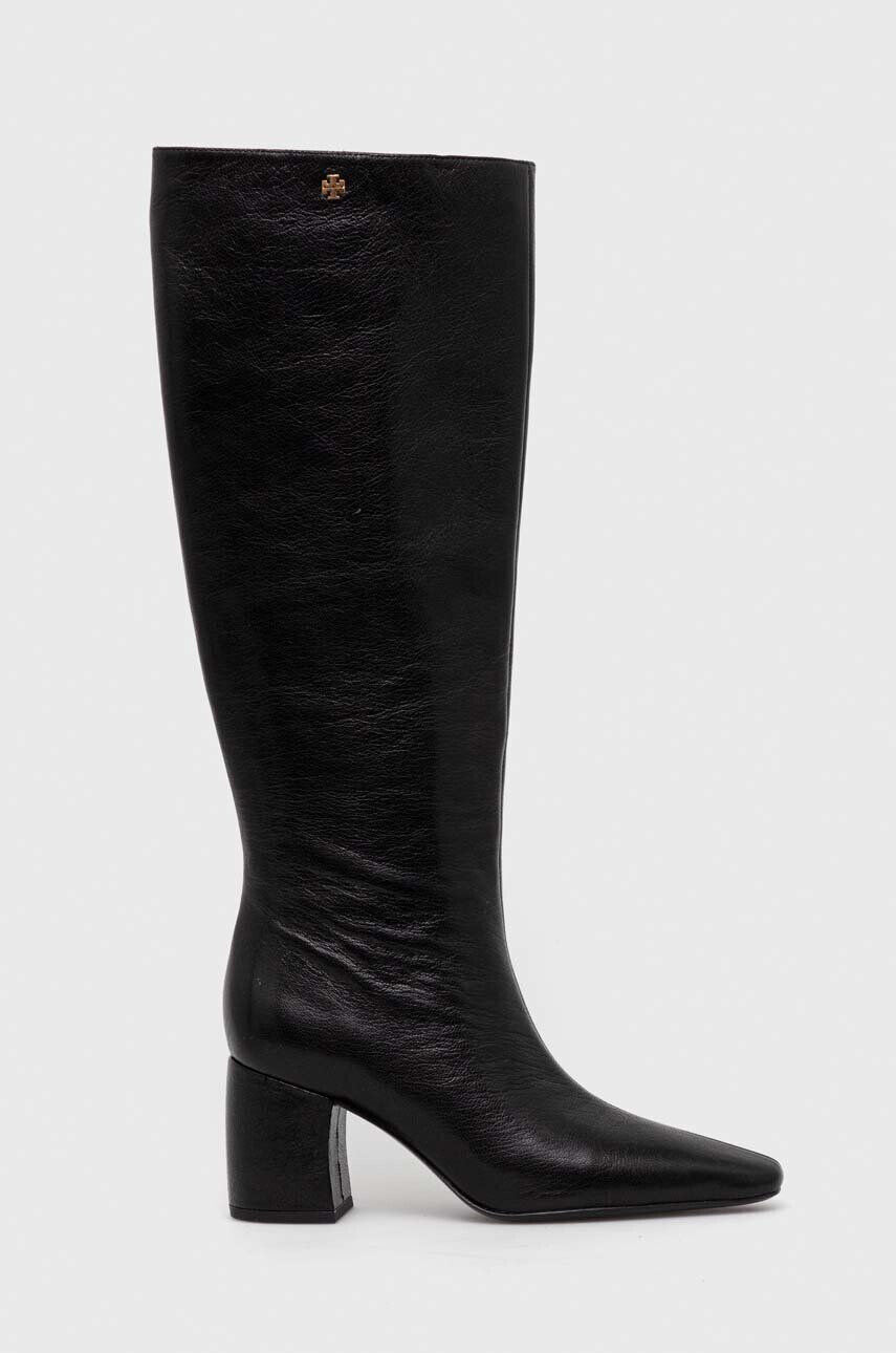 Tory Burch Δερμάτινες μπότες BANANA TALL BOOT - Pepit.gr