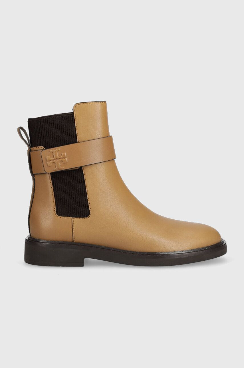 Tory Burch Δερμάτινες μπότες τσέλσι DOUBLE T CHELSEA BOOT - Pepit.gr