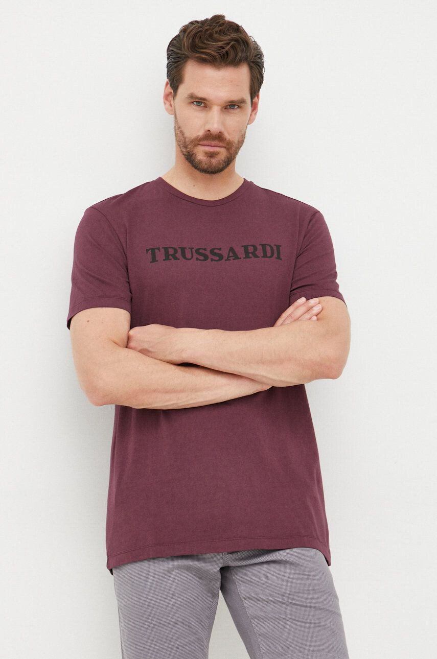 Trussardi Βαμβακερό μπλουζάκι - Pepit.gr