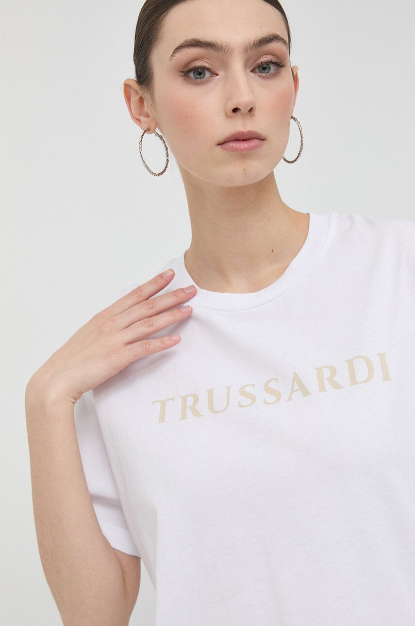 Trussardi Βαμβακερό μπλουζάκι - Pepit.gr