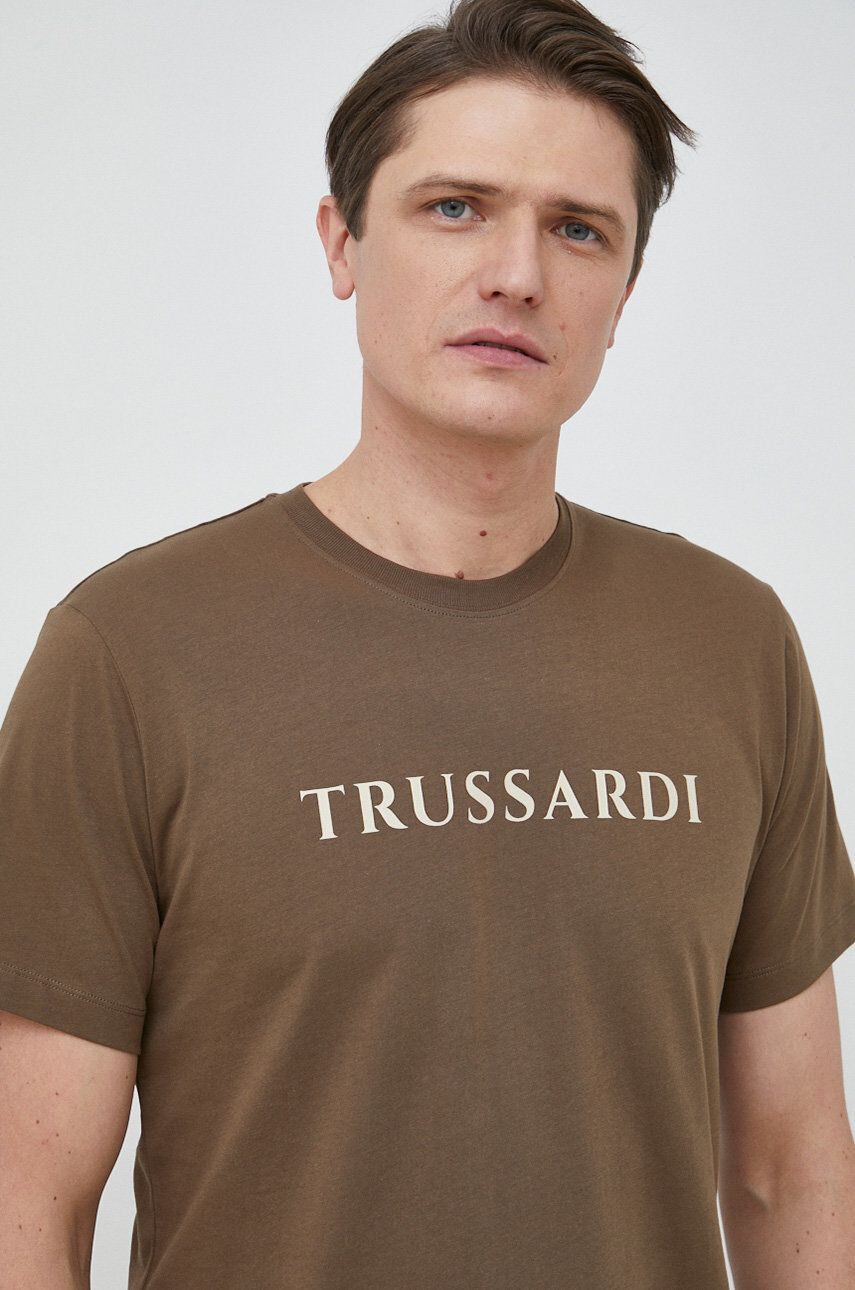 Trussardi Βαμβακερό μπλουζάκι - Pepit.gr