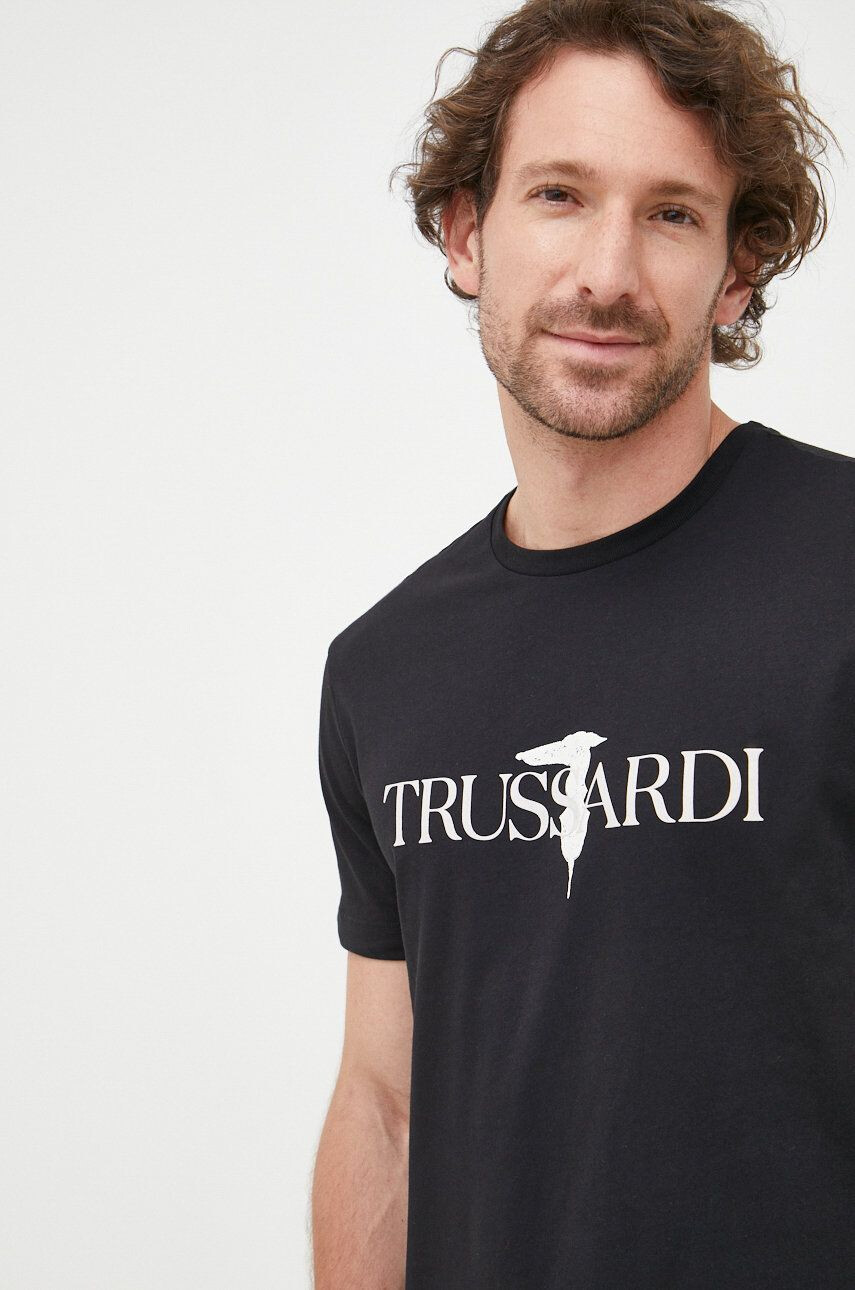 Trussardi Βαμβακερό μπλουζάκι - Pepit.gr