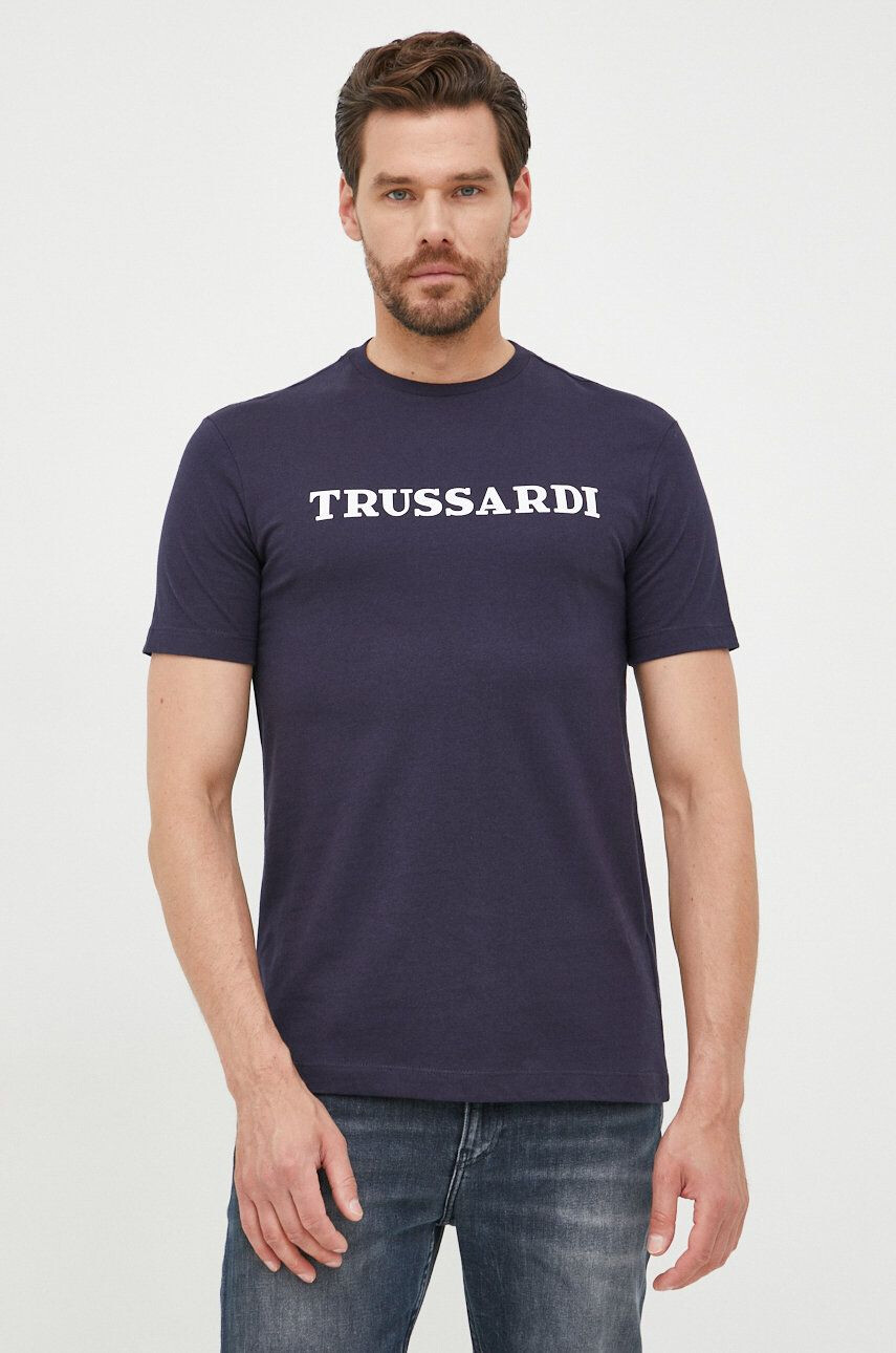 Trussardi Βαμβακερό μπλουζάκι - Pepit.gr