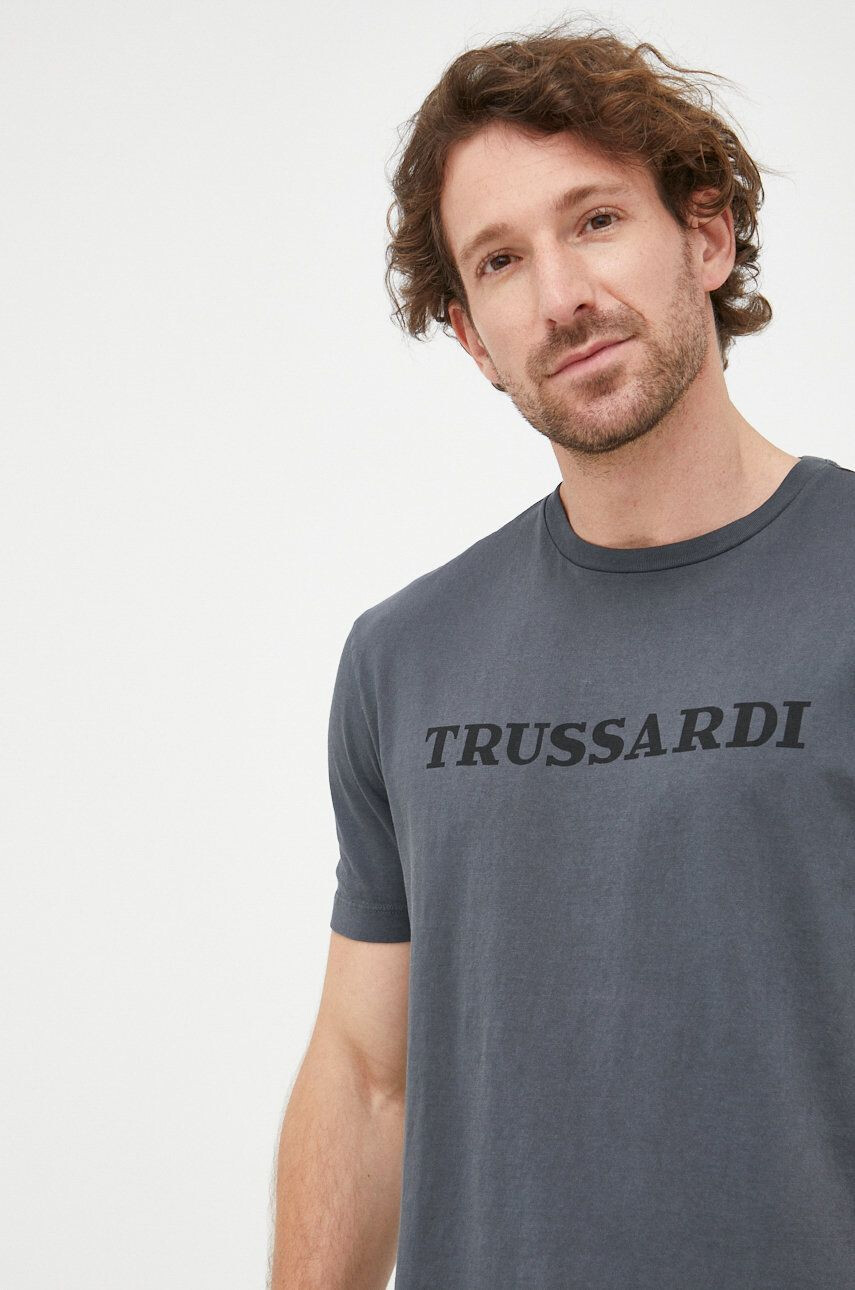 Trussardi Βαμβακερό μπλουζάκι - Pepit.gr