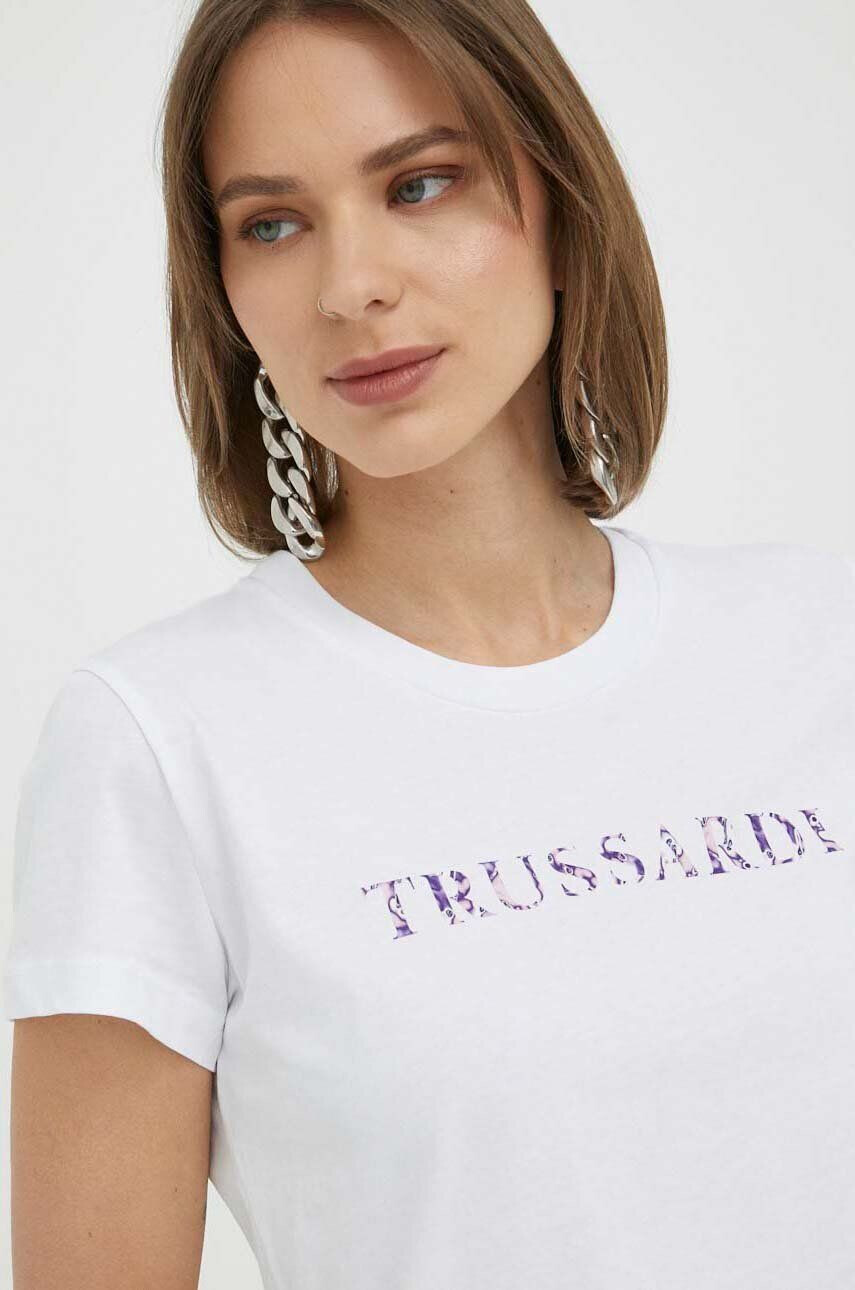 Trussardi Βαμβακερό μπλουζάκι - Pepit.gr