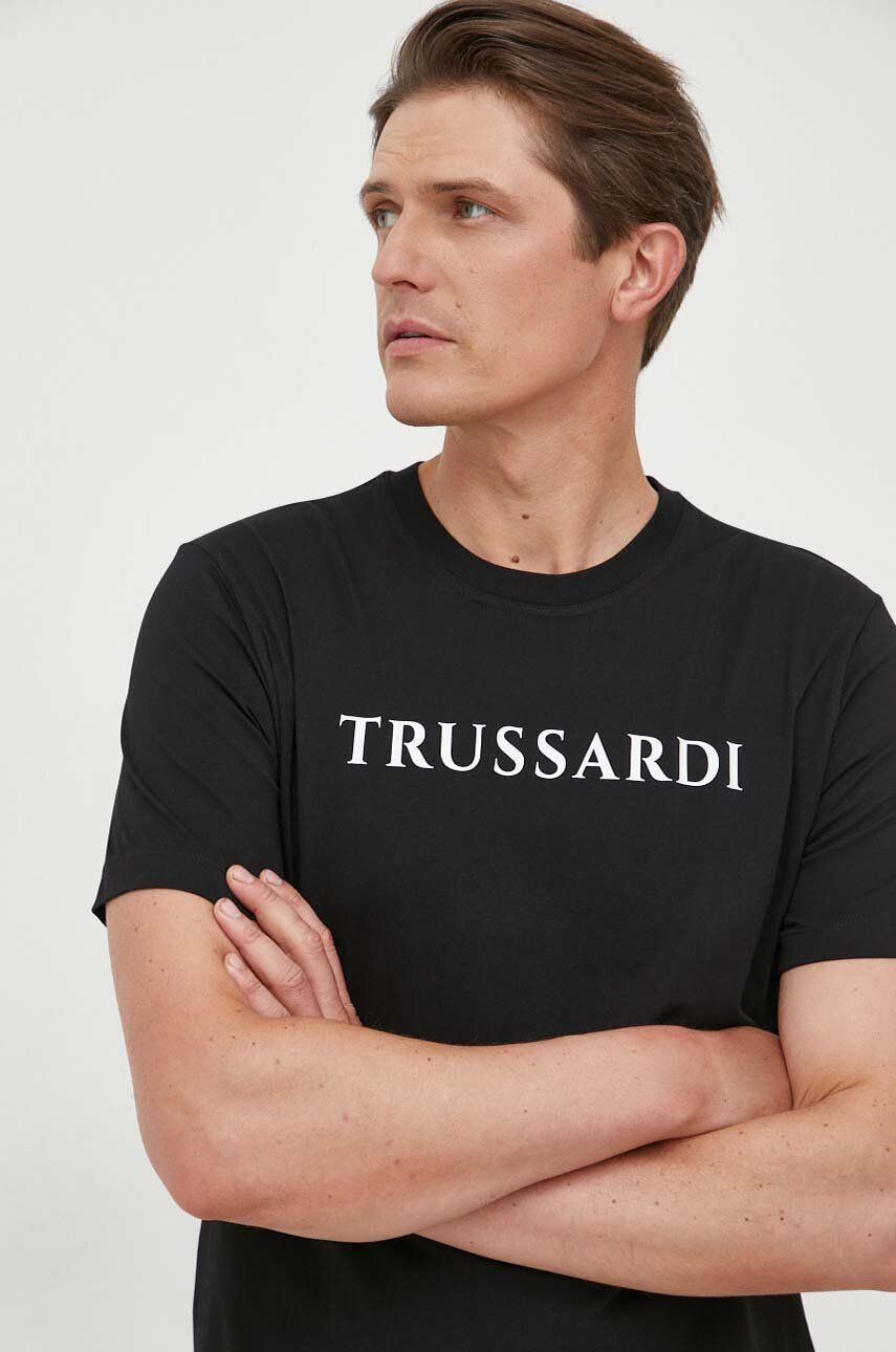 Trussardi Βαμβακερό μπλουζάκι - Pepit.gr