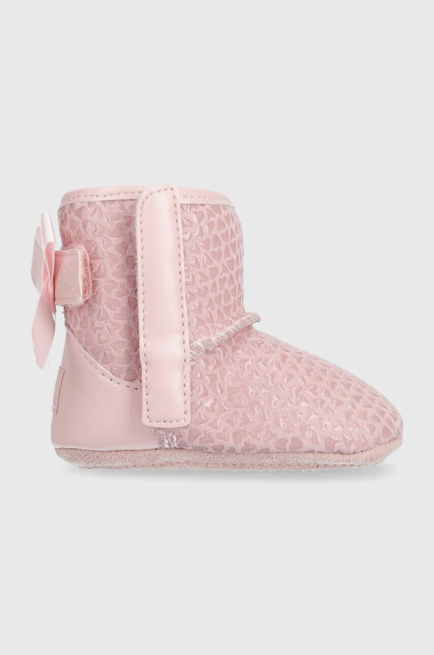 Ugg Βρεφικά παπούτσια σουέτ I JESSE BOW II GEL HEARTS - Pepit.gr