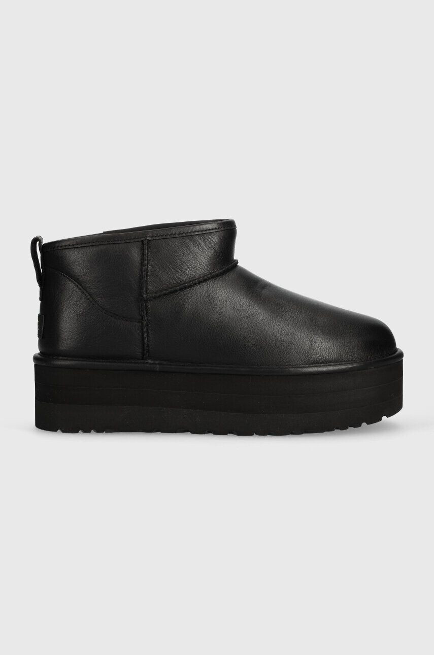 Ugg Δερμάτινες μπότες χιονιού Classic Ultra Mini Platform - Pepit.gr