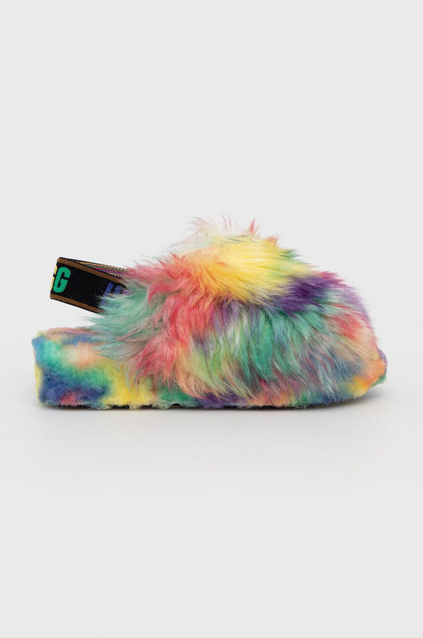 Ugg Μάλλινες παντόφλες Fluff Yeah Pride - Pepit.gr