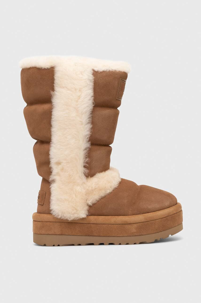 Ugg Μπότες χιονιού σουέτ Classic Chillapeak Tall - Pepit.gr