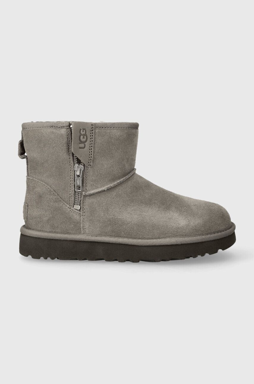 Ugg Μπότες χιονιού σουέτ Classic Mini Bailey Zip - Pepit.gr