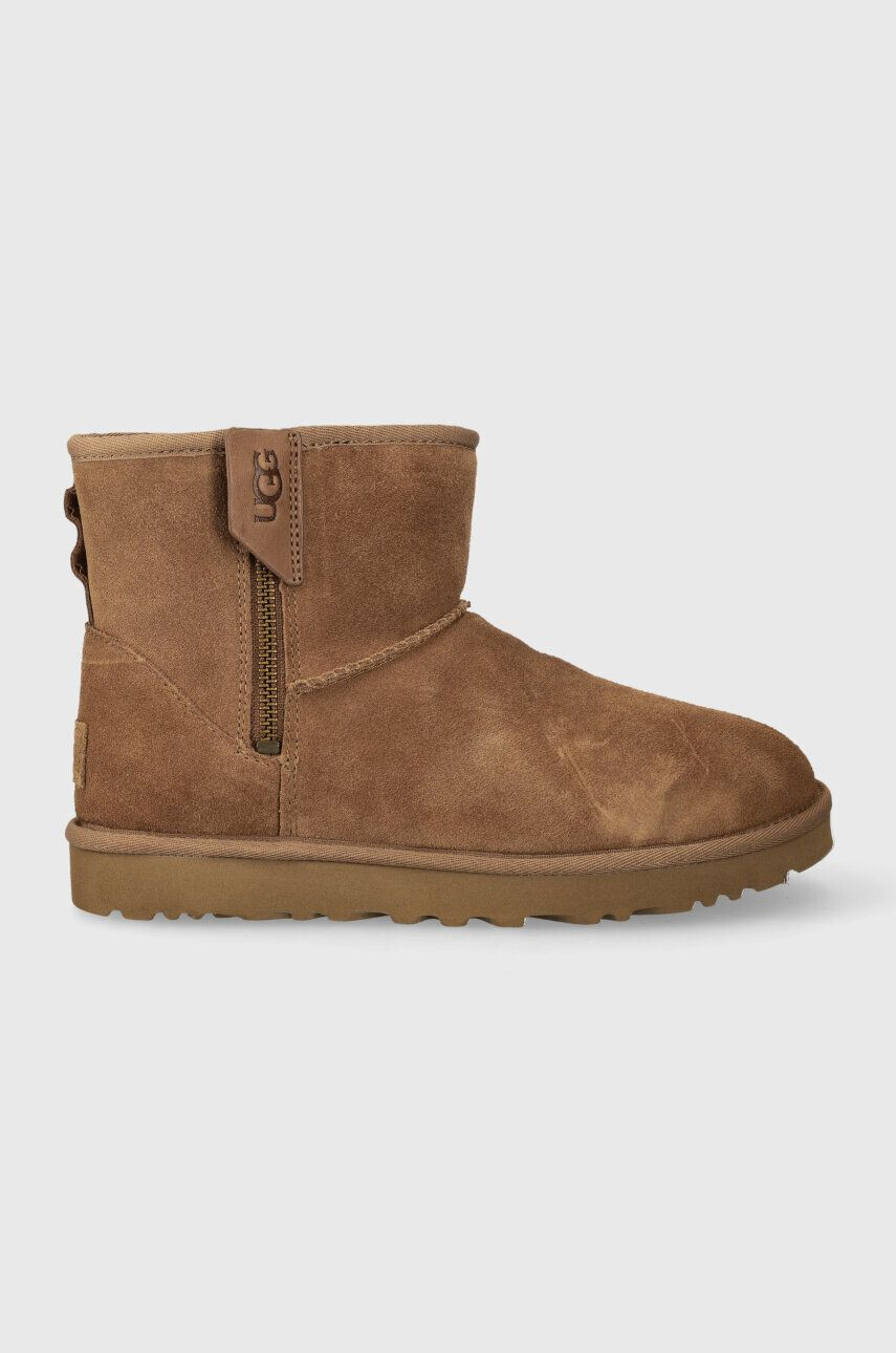 Ugg Μπότες χιονιού σουέτ Classic Mini Bailey Zip - Pepit.gr