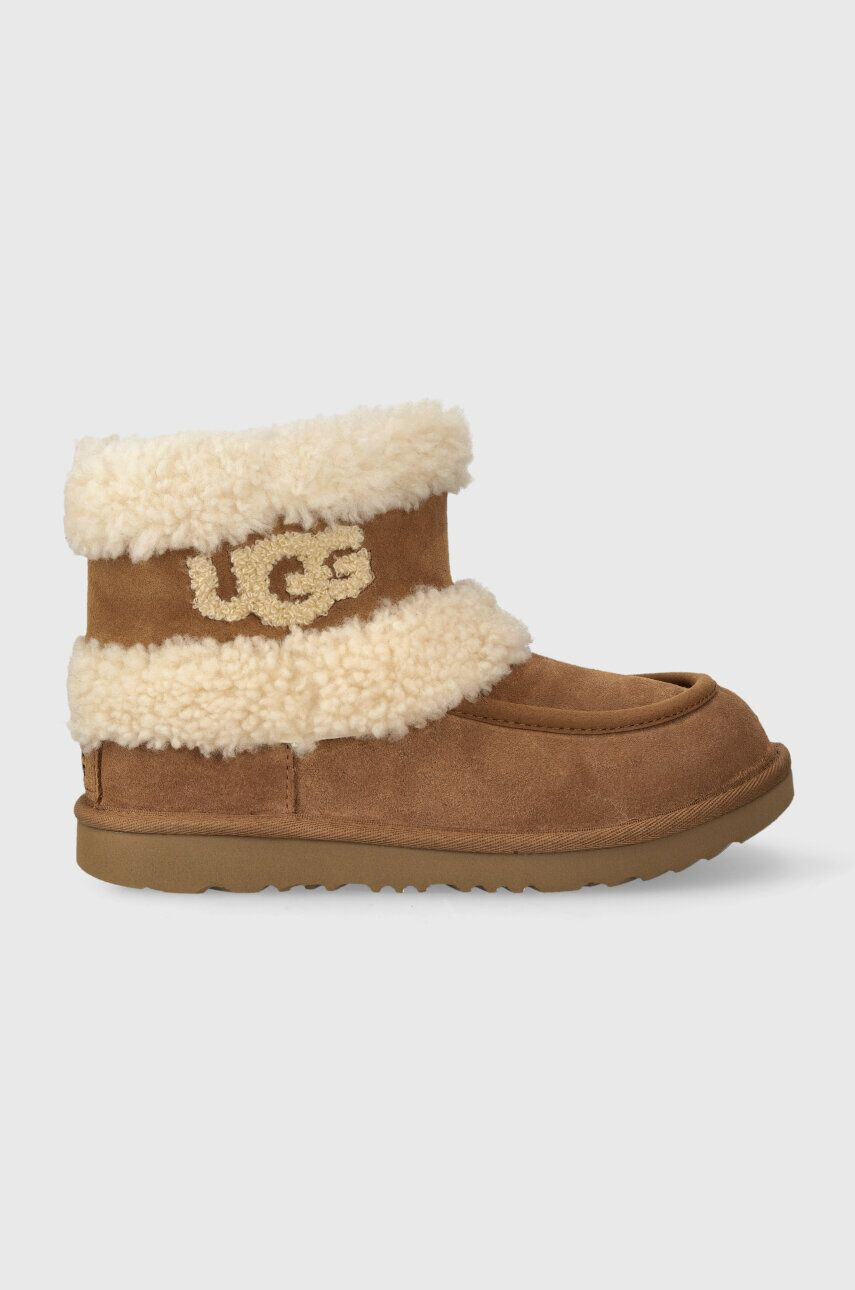 Ugg Μπότες χιονιού σουέτ για παιδιά K ULTRA MINI FLUFF - Pepit.gr