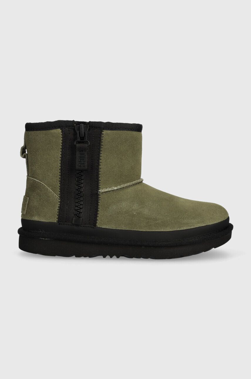 Ugg Μπότες χιονιού σουέτ για παιδιά KIDS CLASSIC MINI ZIPPER TAPE L - Pepit.gr