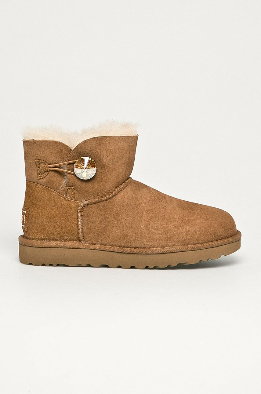 Ugg Μπότες χιονιού σουέτ Mini Bailey Button Blink - Pepit.gr