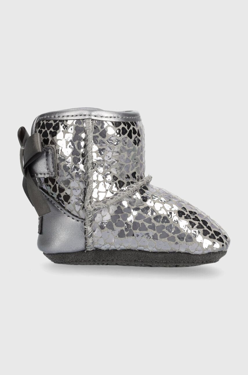 Ugg Παιδικές δερμάτινες μπότες χιονιού I JESSE BOW II GEL HEARTS - Pepit.gr