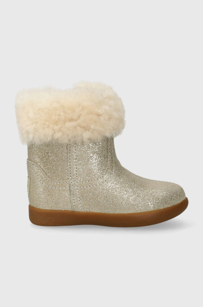 Ugg Παιδικές δερμάτινες μπότες χιονιού T JORIE II METALLIC - Pepit.gr