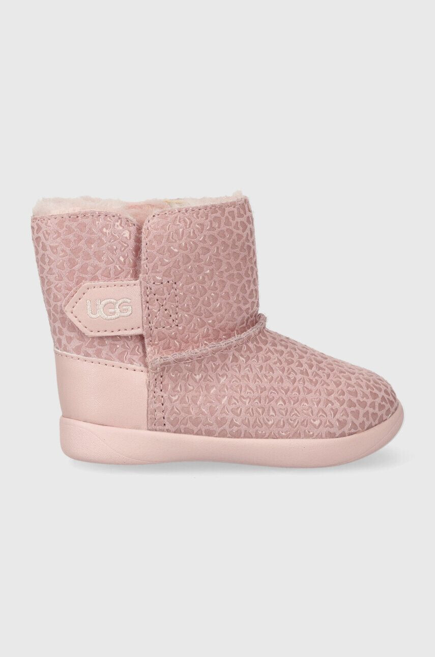 Ugg Παιδικές δερμάτινες μπότες χιονιού T KEELANEL HEARTS - Pepit.gr