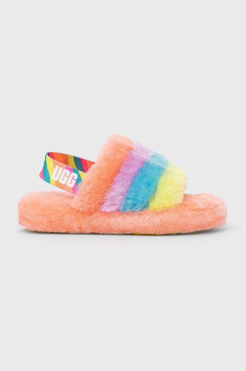 Ugg Παιδικές μάλλινες παντόφλες Fluff Yeah Slide - Pepit.gr