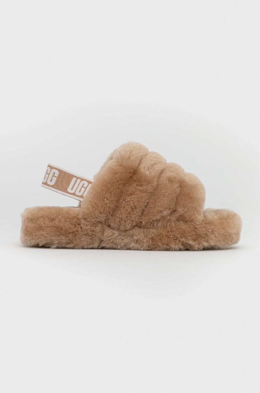 Ugg Παιδικές μάλλινες παντόφλες Fluff Yeah Slide - Pepit.gr