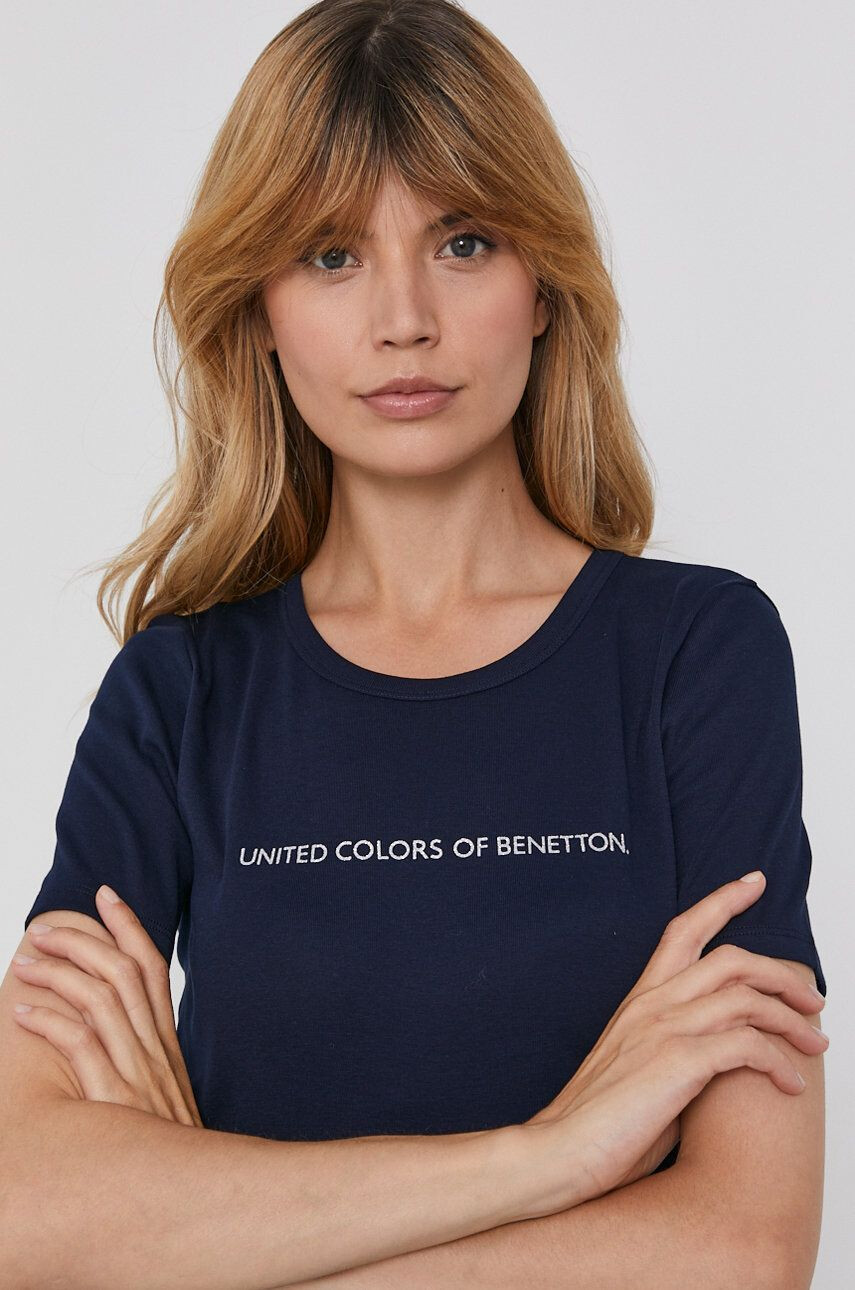 United Colors of Benetton Βαμβακερό μπλουζάκι - Pepit.gr