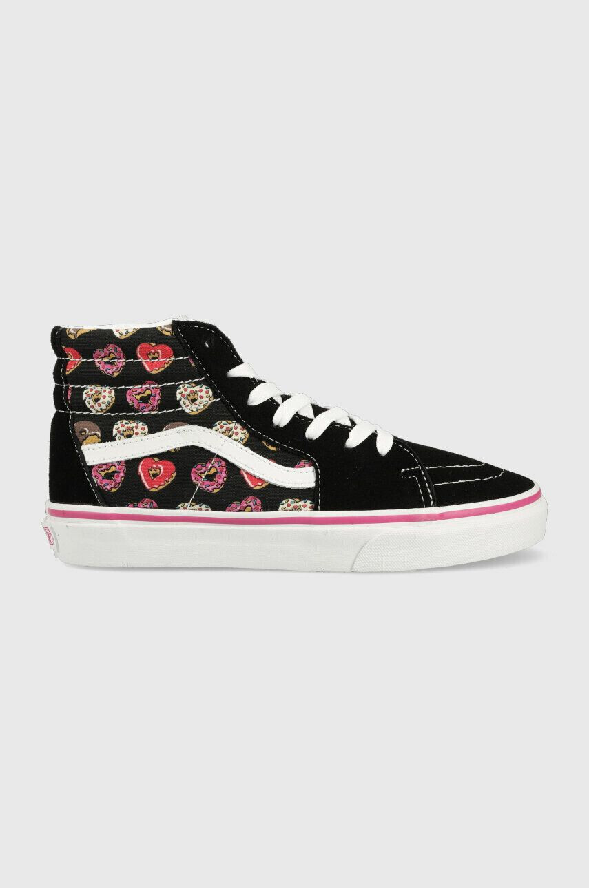 Vans Παιδικά πάνινα παπούτσια JN SK8 Hi LOVE BLKPK - Pepit.gr