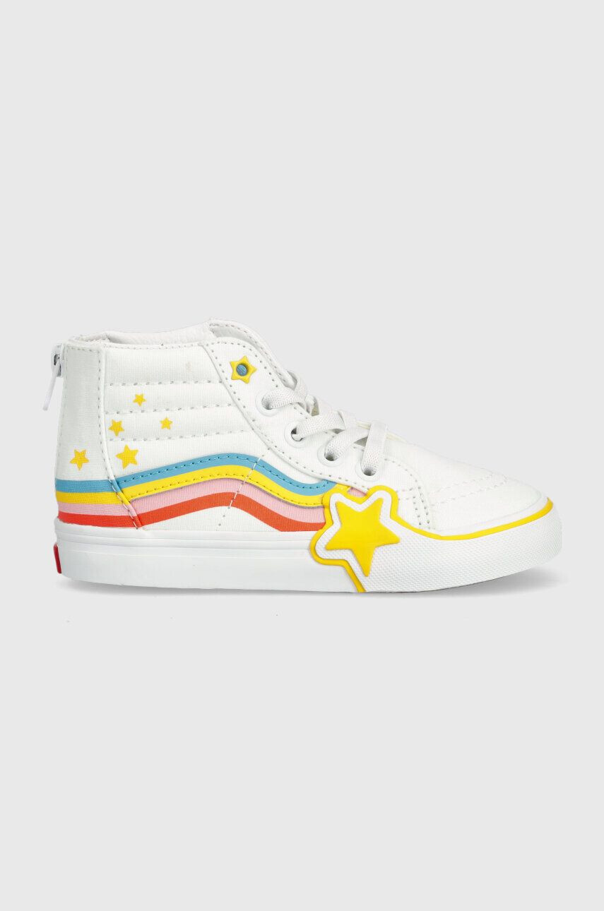 Vans Παιδικά πάνινα παπούτσια SK8-Hi Zip Rainbow Star - Pepit.gr