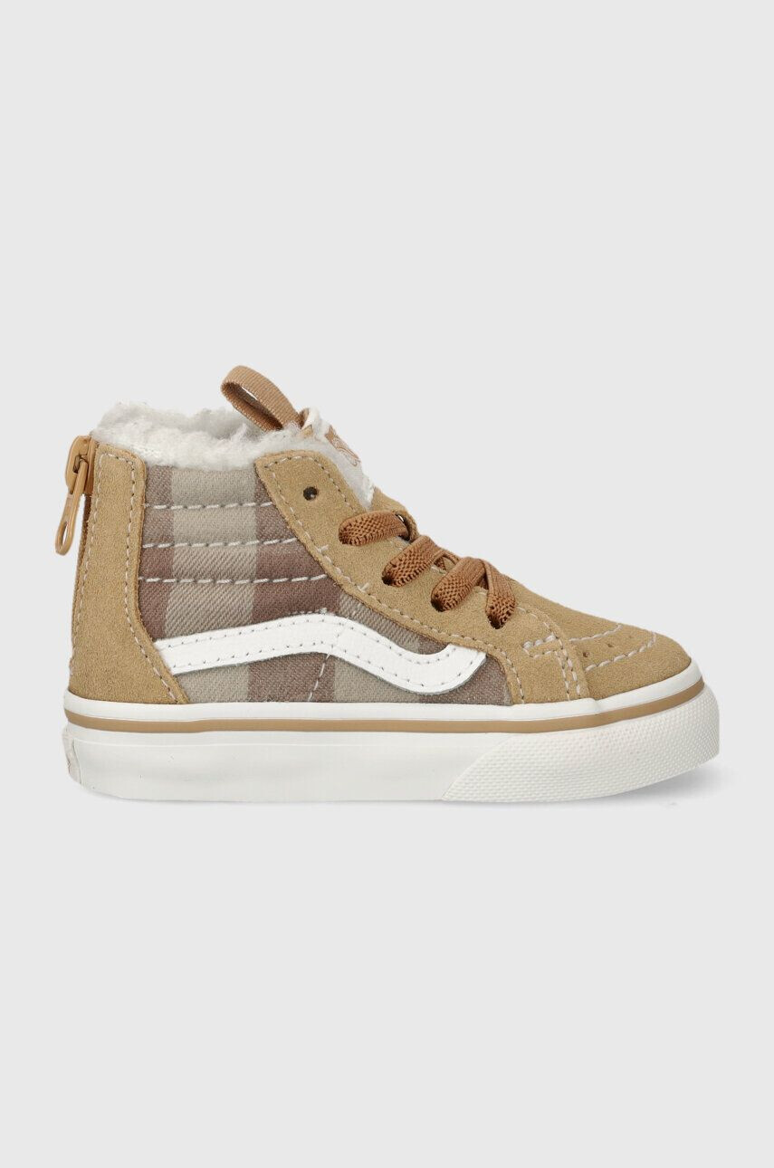 Vans Παιδικά πάνινα παπούτσια VN000XG5BF21 TD SK8-Hi Zip PLAI - Pepit.gr