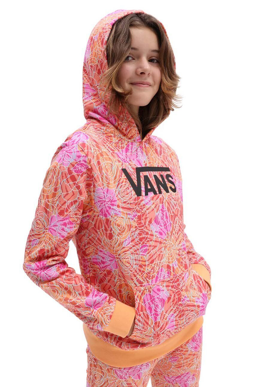 Vans Παιδική βαμβακερή μπλούζα ROSE CAMO PRINT HOODIE CYCLAMEN - Pepit.gr