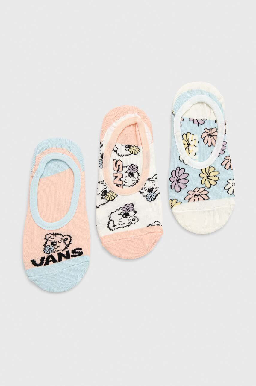 Vans Παιδικές κάλτσες BEAR FRIENDS CANOODLE TROPICAL PEACH 3-pack - Pepit.gr