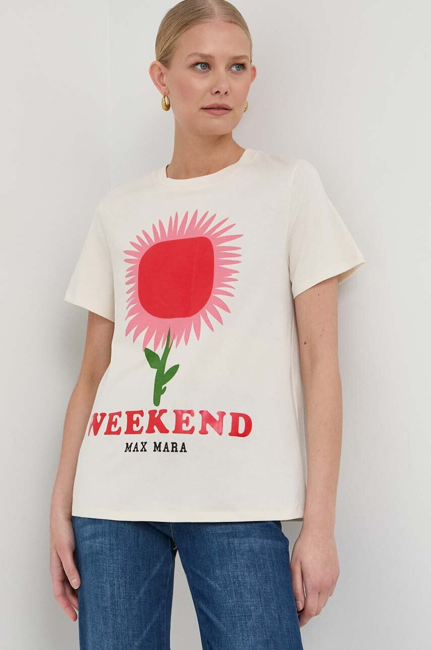 Weekend Max Mara Βαμβακερό μπλουζάκι - Pepit.gr