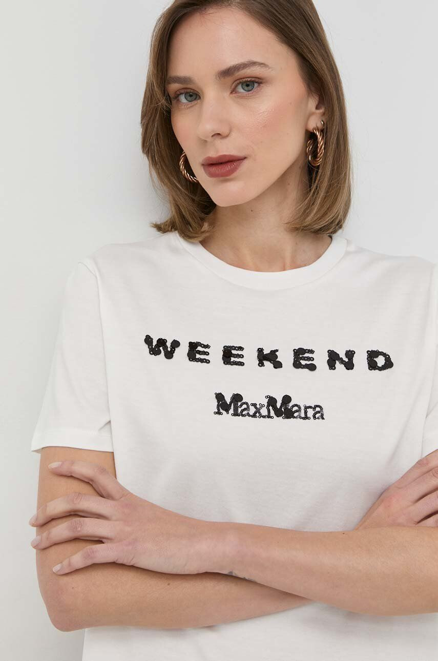 Weekend Max Mara Βαμβακερό μπλουζάκι - Pepit.gr