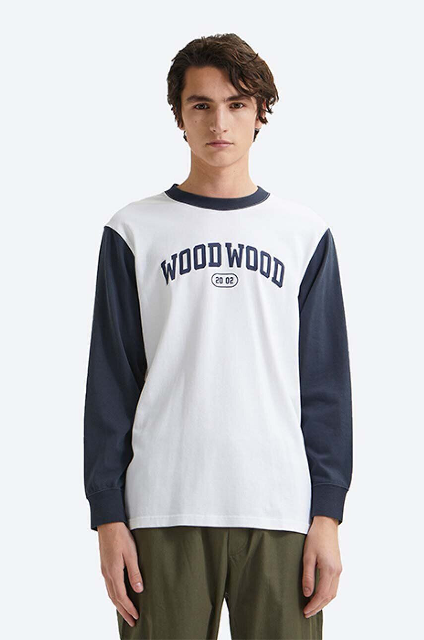 Wood Wood Βαμβακερή μπλούζα με μακριά μανίκια Mark IVY Longsleeve - Pepit.gr