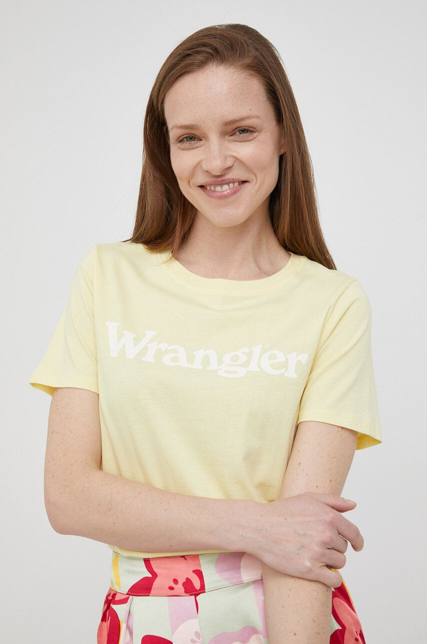 Wrangler Βαμβακερό μπλουζάκι - Pepit.gr