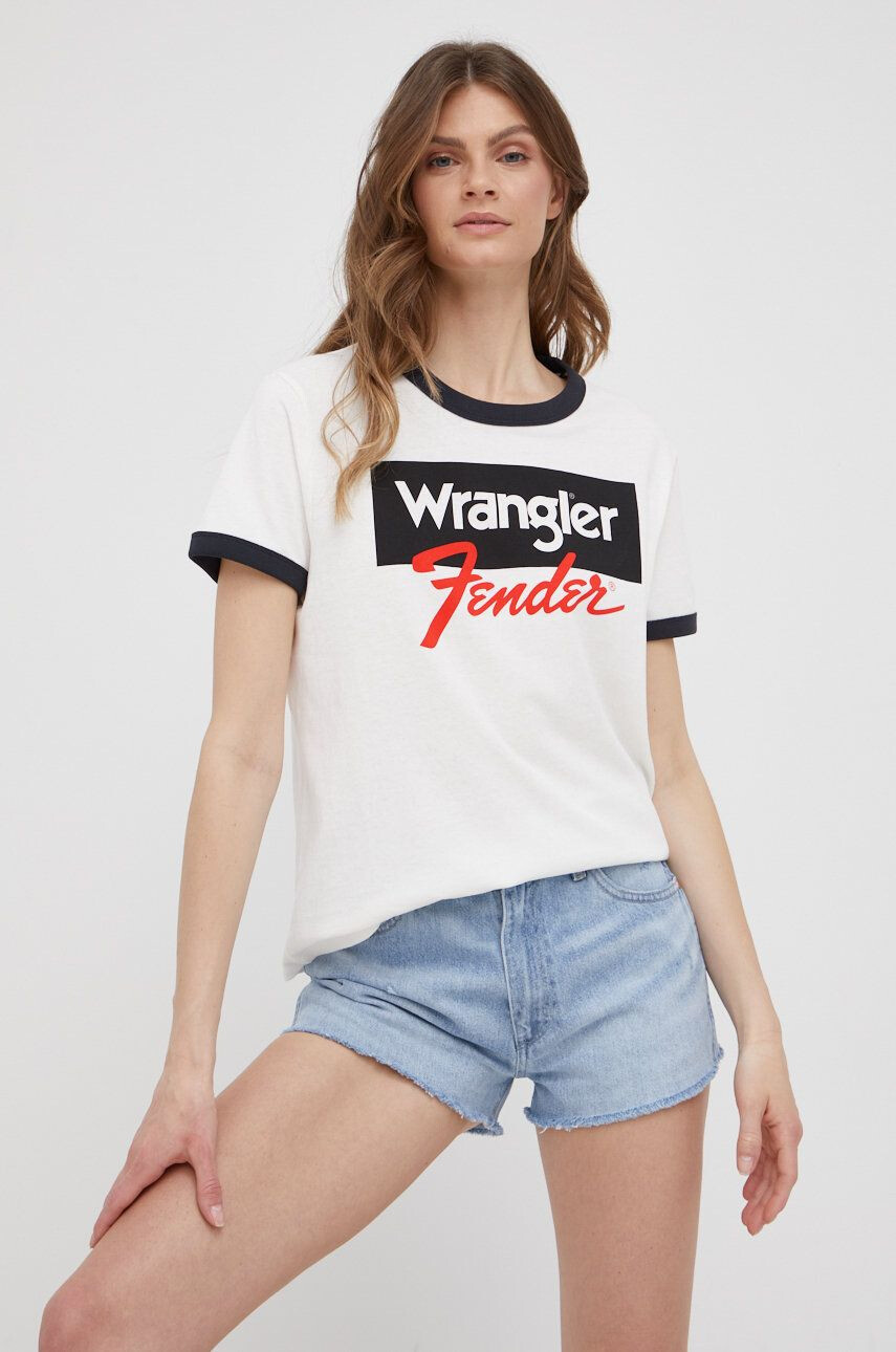 Wrangler Βαμβακερό μπλουζάκι - Pepit.gr