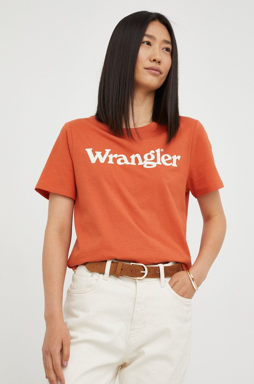 Wrangler Βαμβακερό μπλουζάκι - Pepit.gr