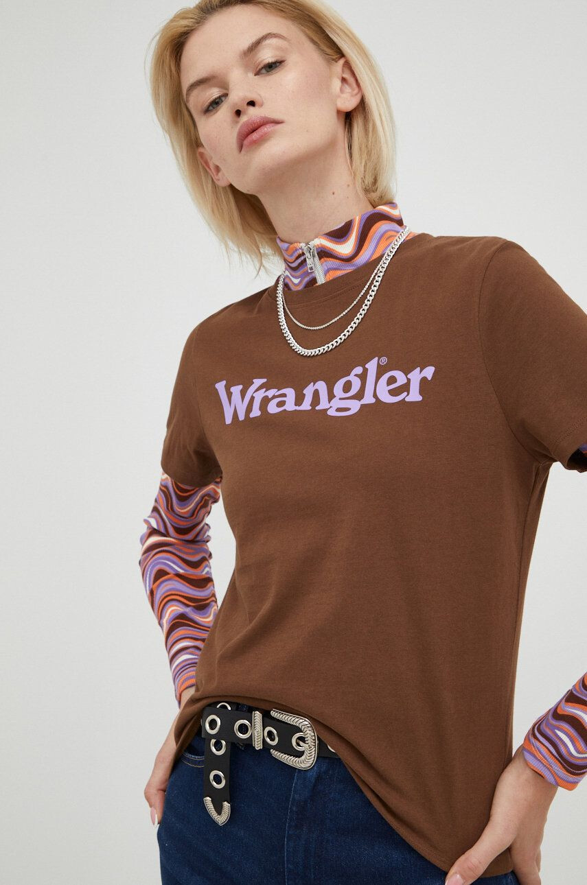 Wrangler Βαμβακερό μπλουζάκι - Pepit.gr