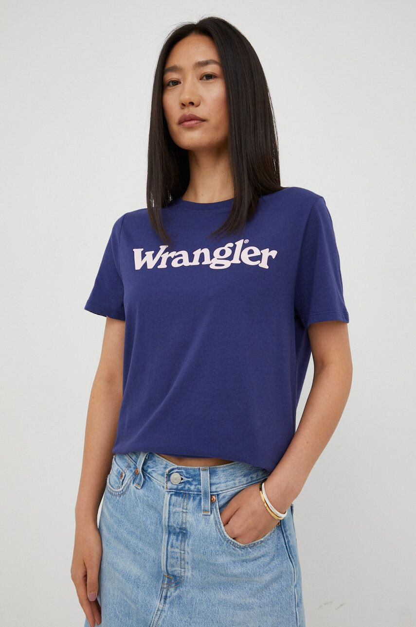 Wrangler Βαμβακερό μπλουζάκι - Pepit.gr