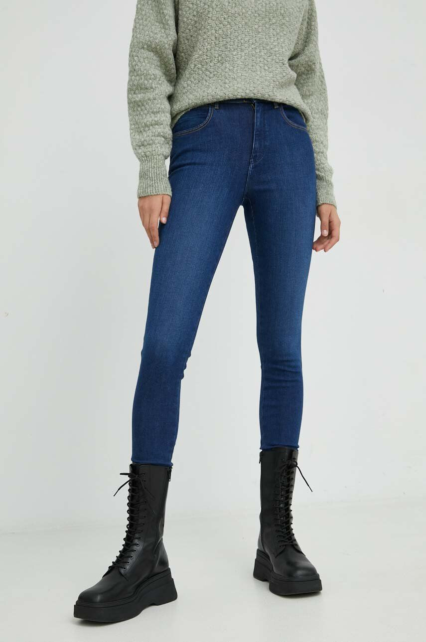 Wrangler Τζιν παντελονι High Rise Skinny Cozy Night - Pepit.gr