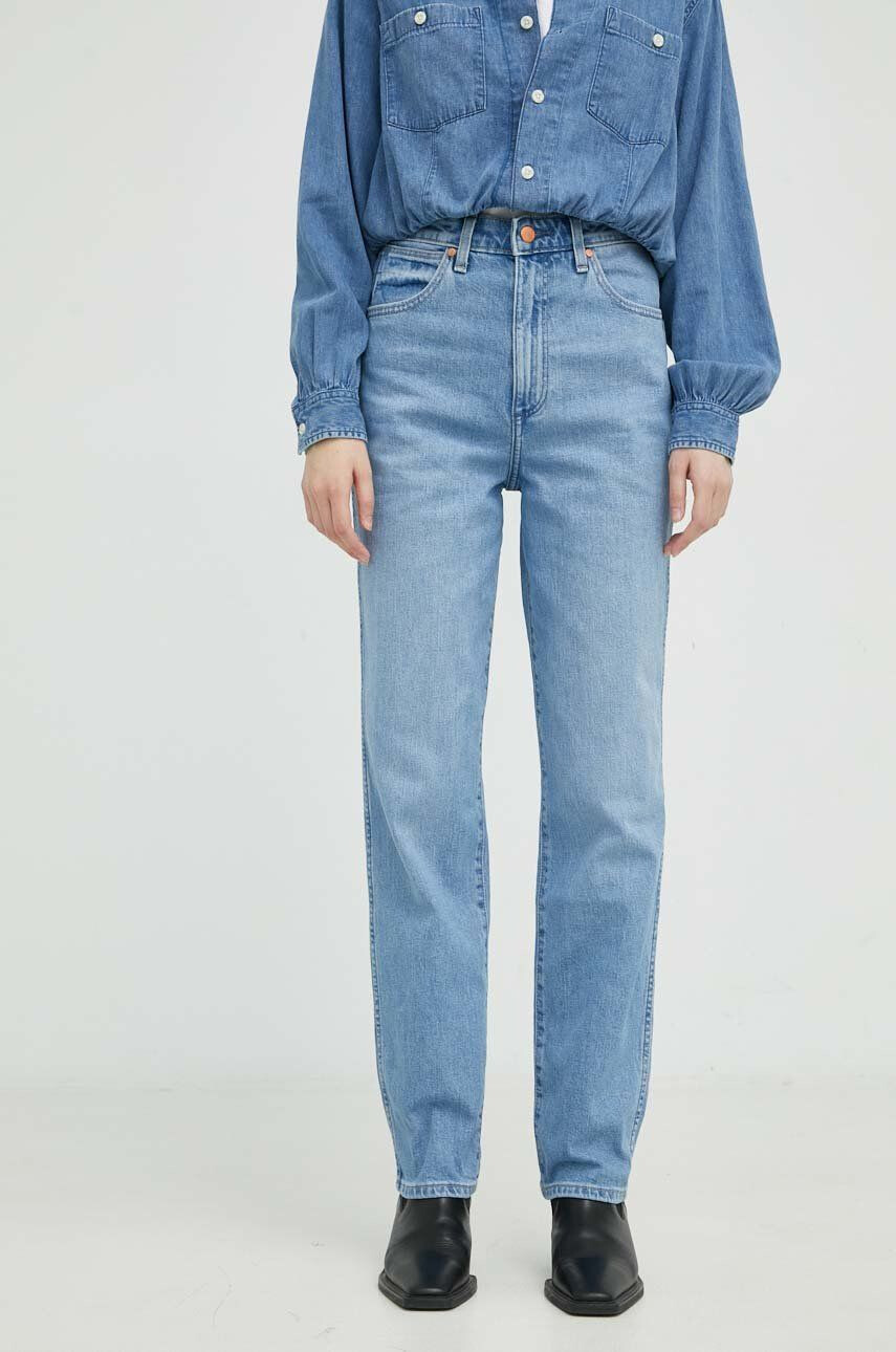 Wrangler Τζιν παντελονι Mom Straight Rhea - Pepit.gr