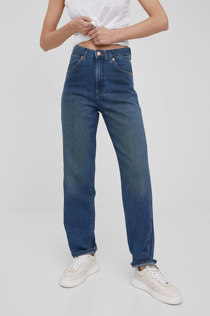 Wrangler Τζιν παντελονι Mom Straight Summertime - Pepit.gr