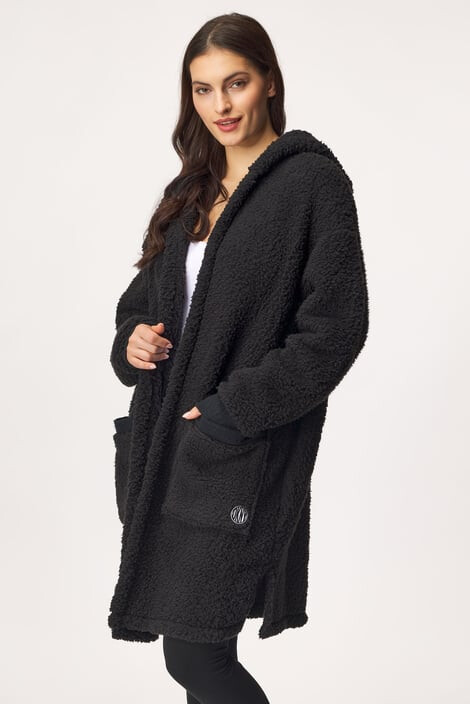 DKNY Κάρντιγκαν Real Cozy Sherpa Hoody - Pepit.gr