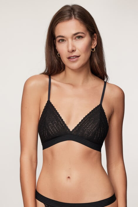 DKNY Σουτιέν Softest Black χωρίς ενίσχυση - Pepit.gr