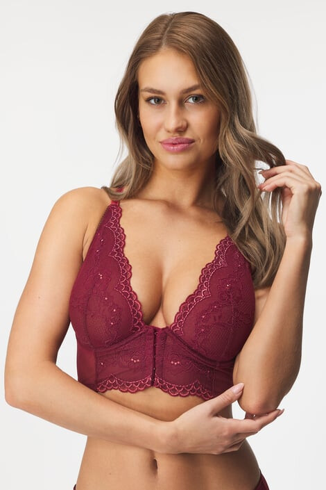 Gossard Σουτιέν Superboost Lace Cranberry χωρίς ενίσχυση - Pepit.gr