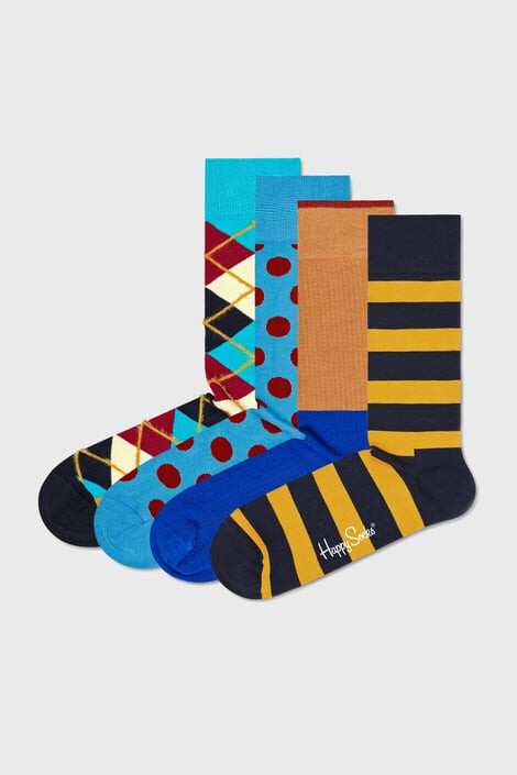 Happy Socks 4 PACK κάλτσες Classics - Pepit.gr