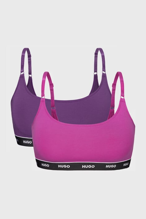 HUGO BOSS 2PACK Σουτιέν HUGO Twin Purple Brallete - Pepit.gr