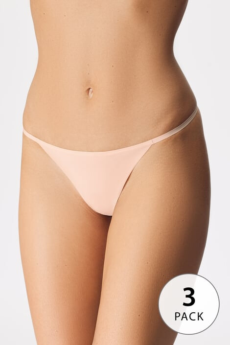 Hunkemöller 3 PACK στρινγκ σλιπάκια Invisible - Pepit.gr