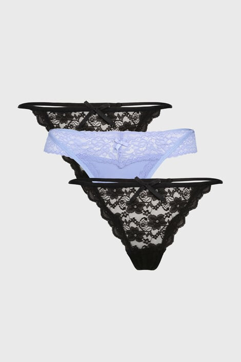 Hunkemöller 3PACK Στρινγκ Posy - Pepit.gr